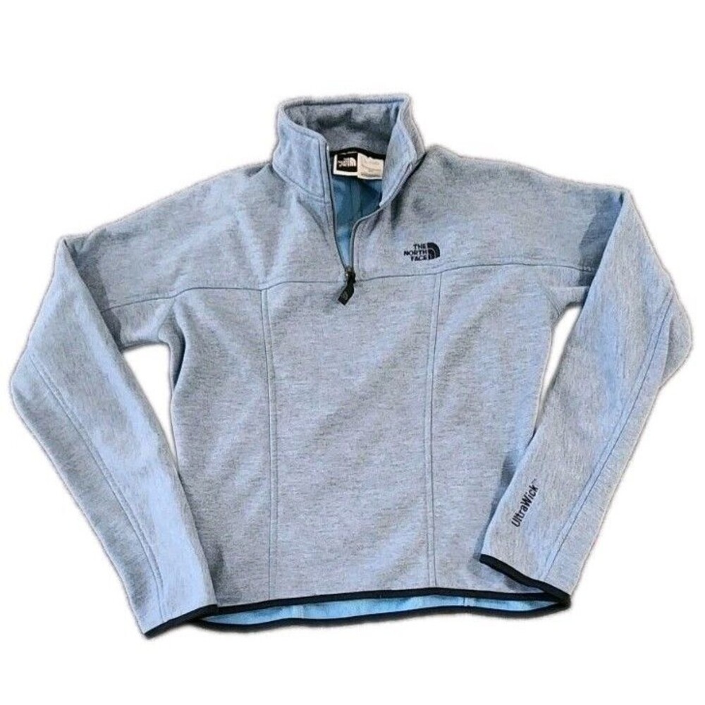 The North Face Pullover Womens Small Ultra Wick Quarter Zip Activewear Blue